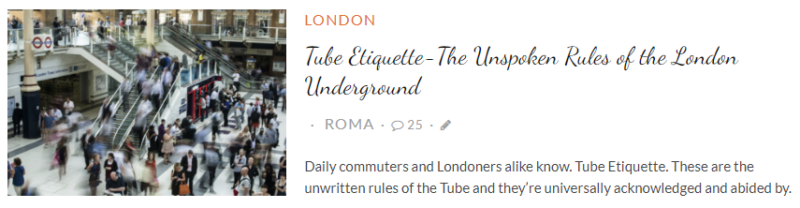 Planning on lasting in London? You need to learn the rules of the underground, otherwise known as Tube Etiquette