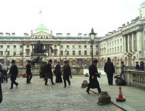 Filming at Somerset House