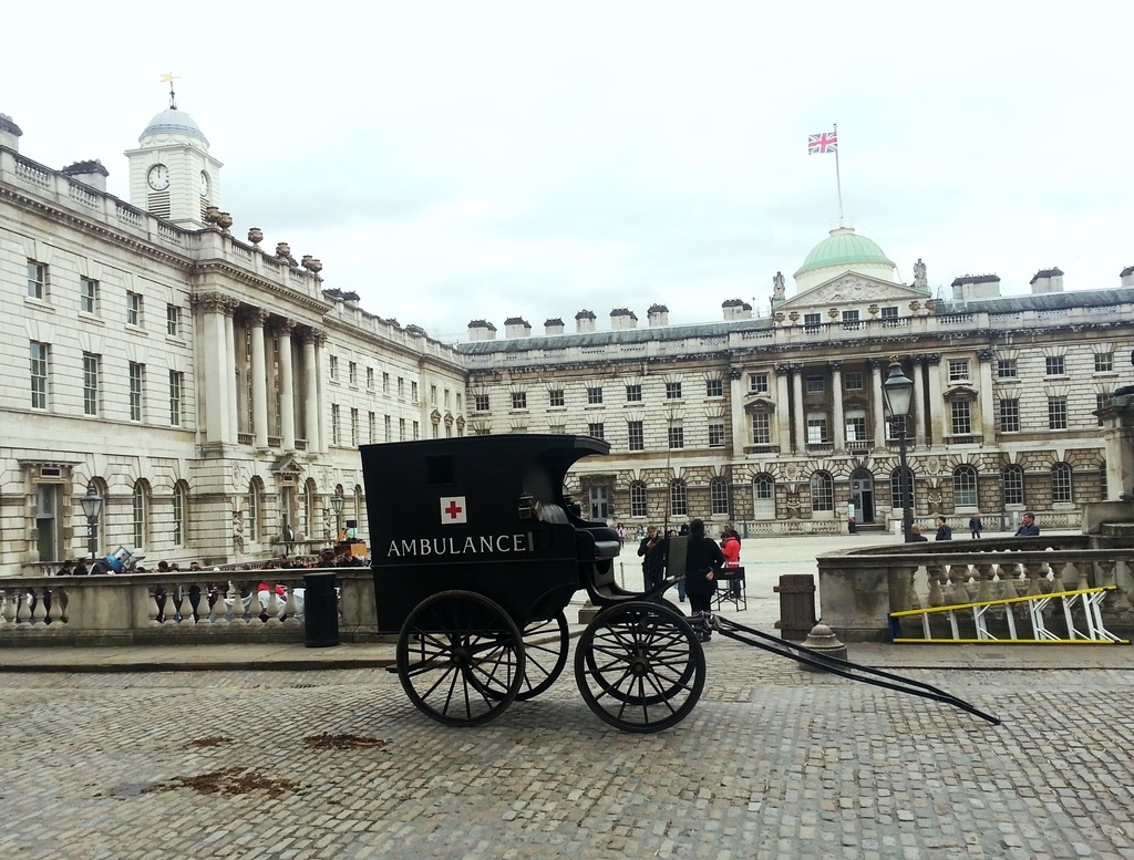 Horse drawn ambulance