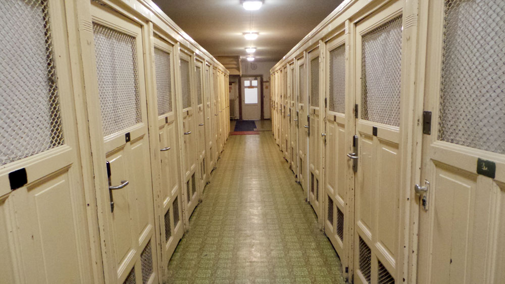 A row of Szechenyi changing room cabins