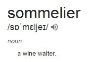 definition of sommelier