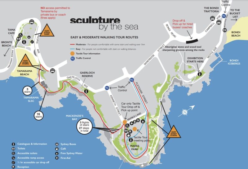 Sculpture by the Sea 2022 Map