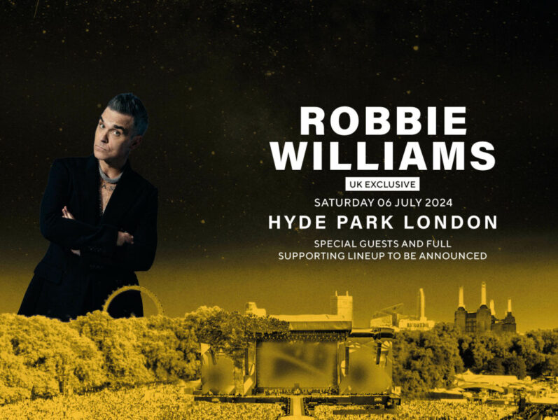 Robbie Williams headlining BST 2024