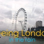 Exploring London in the rain,