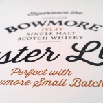 Oyster luge with Bowmore