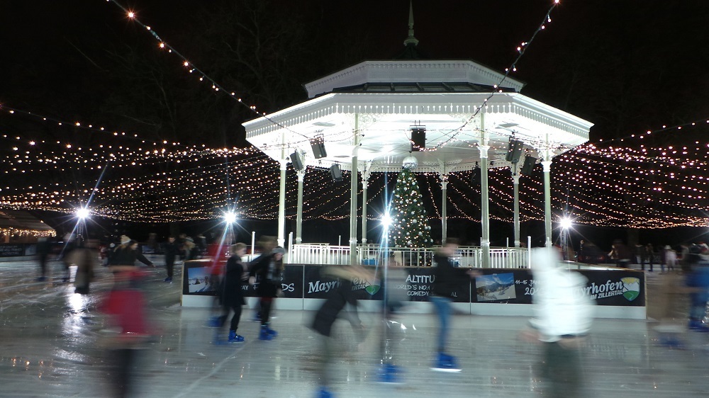 Ice skating at Winter Wonderland