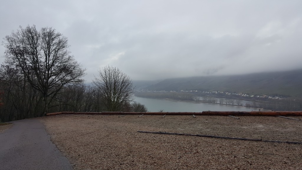 The parking area at Burg Sooneck, Middle Rhine Valley, Germany