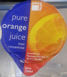 Precarious juice packaging