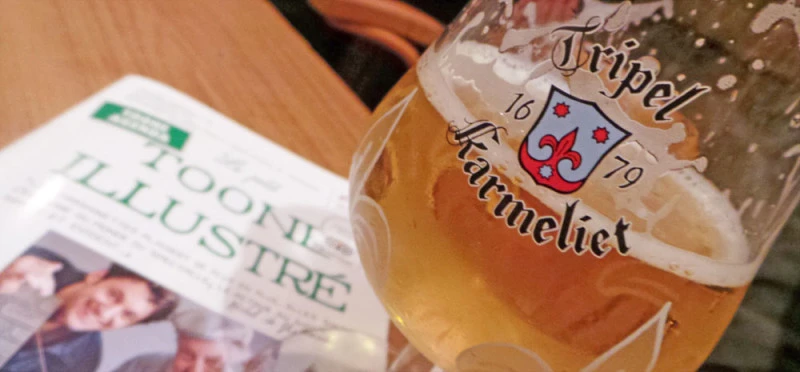 Beers on a food tour in Brussels. Just one of the many things we did during the month that was February 2016