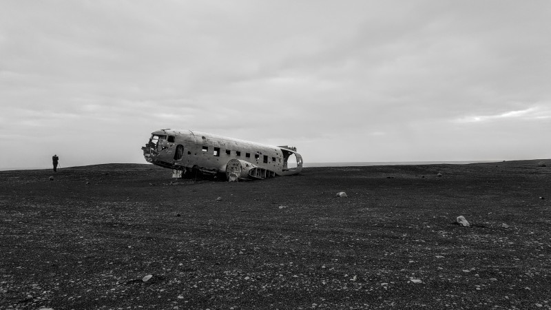 Solheimasandur Plane Wreck Perspective