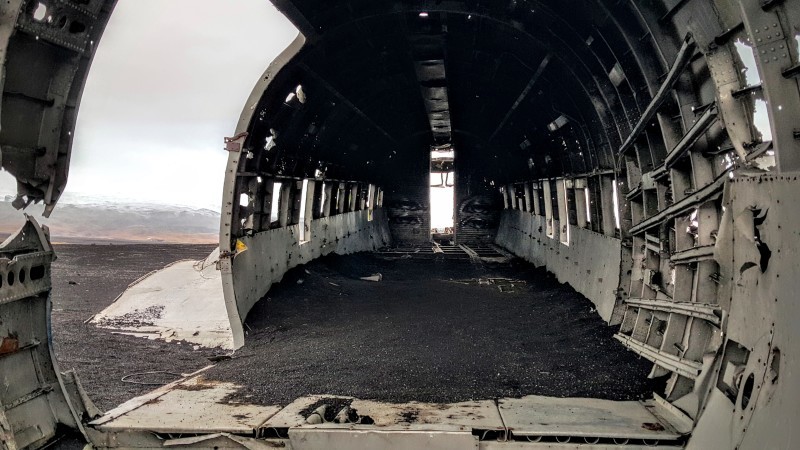 Inside the Solheimasandur Plane Wreck