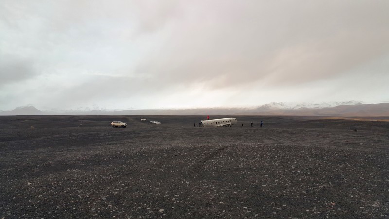 Approaching the Solheimasandur Plane Wreck