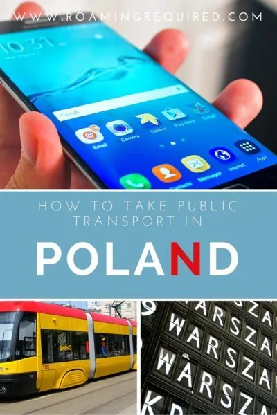 Catching public transport in Poland using the Jakdojade app
