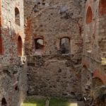 The preserved walls of Cesis Castle