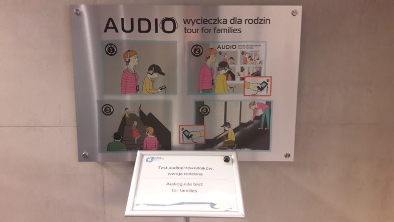 The audio guide experience at Porta Poznania