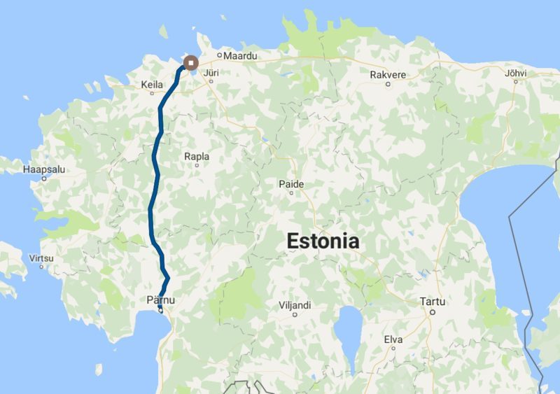 From Parnu to Tallinn, Estonia