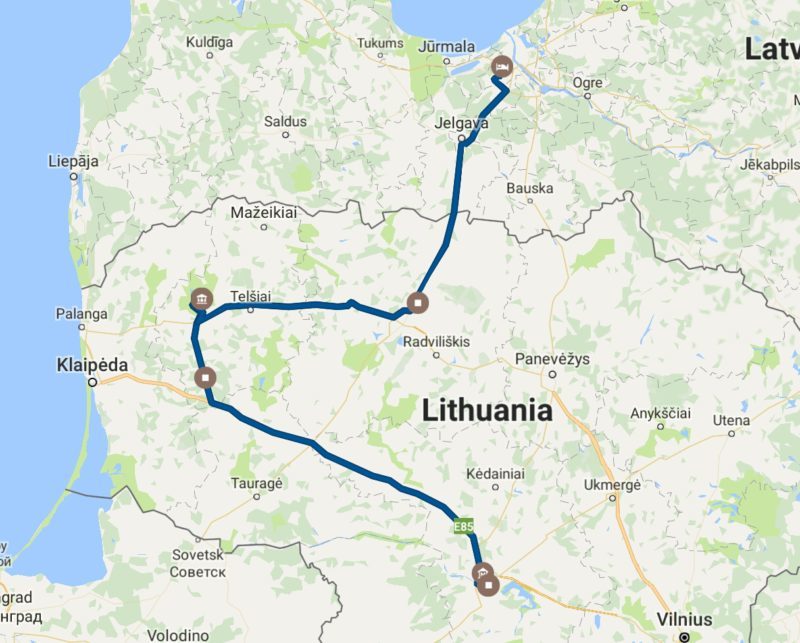 Kaunas, Lithuania to Riga, Latvia