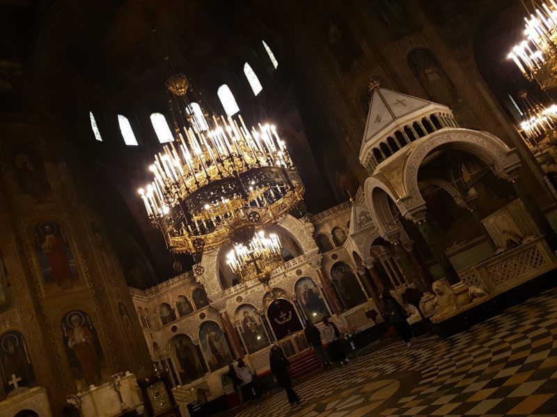 The interior of Alexander Nevsky Cathedral