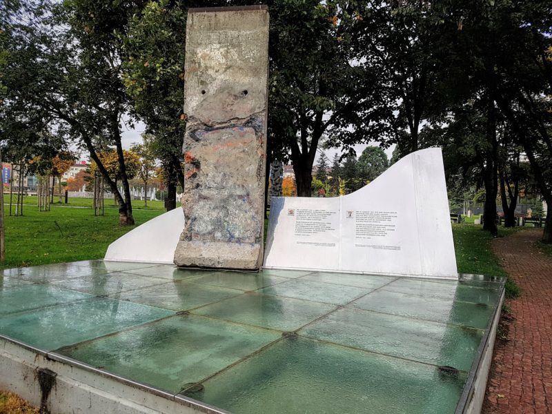 A segment of the Berlin Wall in Sofia, Bulgaria