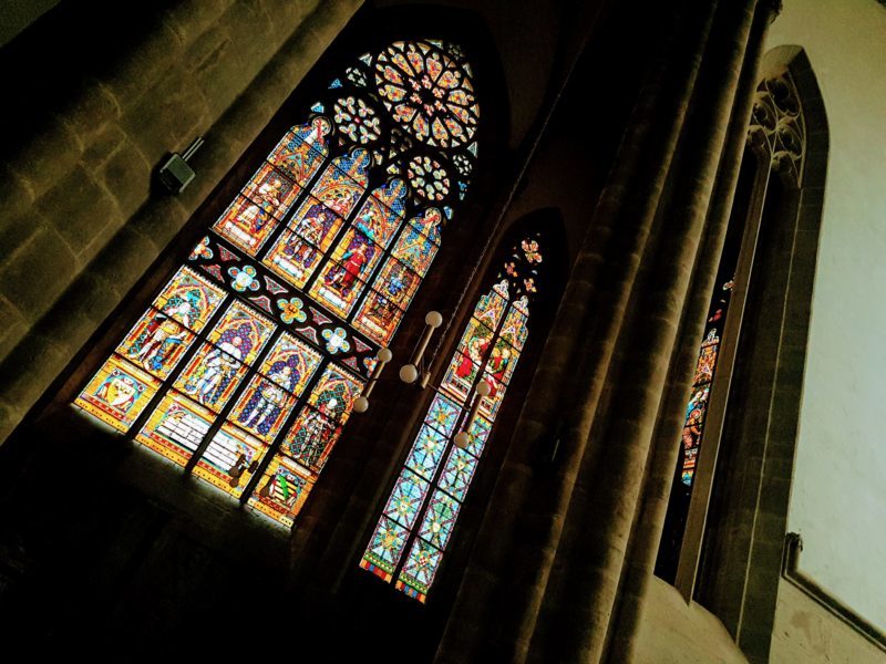 The interior of the Liebfrauenkirche. Arnstadt, Germany