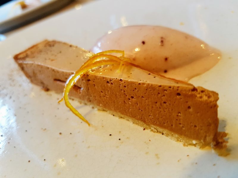 Glazed Gypsy Tart with Orange, Clove, & Anise. Thompson's, Isle of Wight restaurant