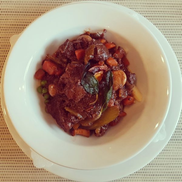 Boar & Deer Stew at Tanya Harding Restaurant in Arnstadt, Germany