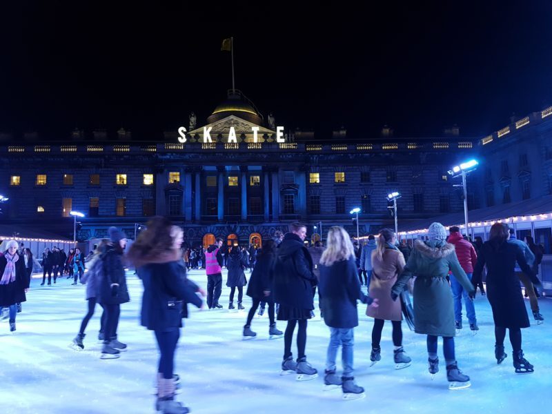 Ice skating at Somerset House