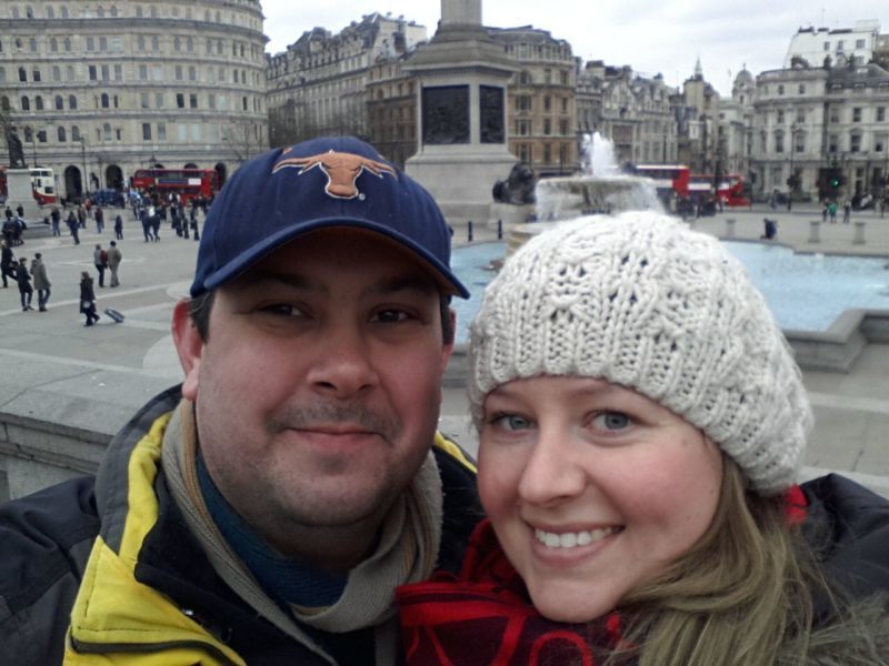Selfie in Trafalgar Sq