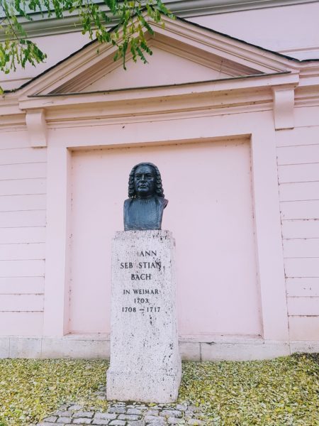 Johann Sebastian Bach bust in Weimar Germany
