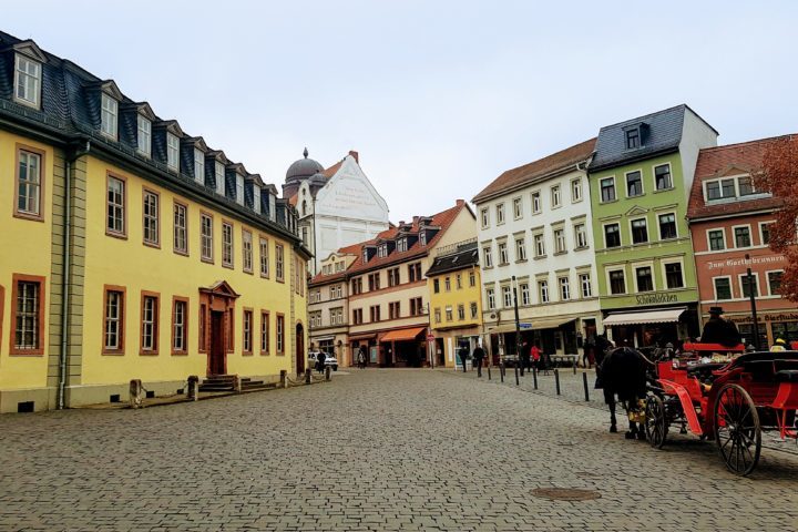 Exterior shot of the Goethe Museum in Weimar Germany