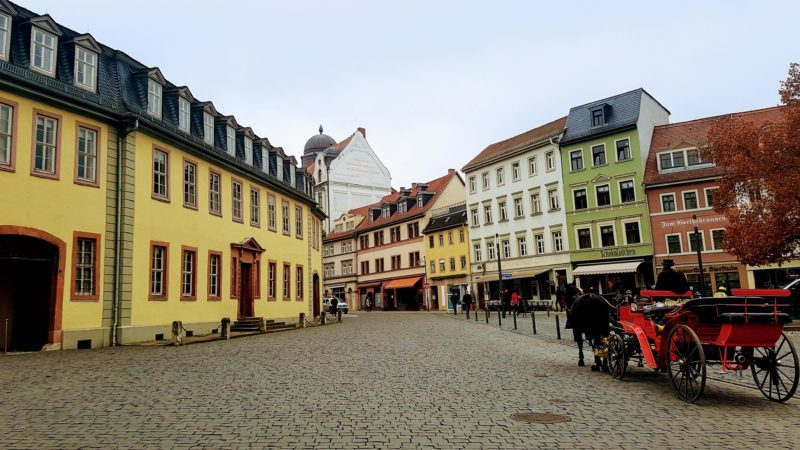 Exterior shot of the Goethe Museum in Weimar Germany