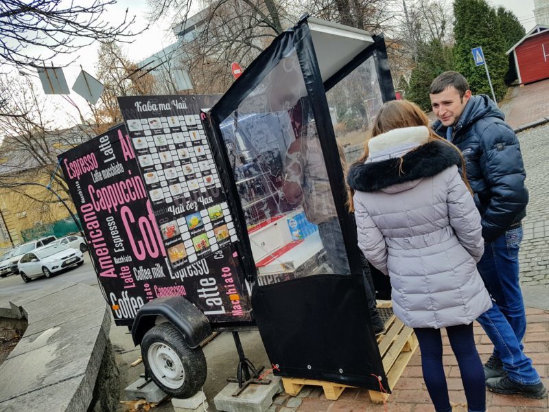 Coffee carts in Kiev