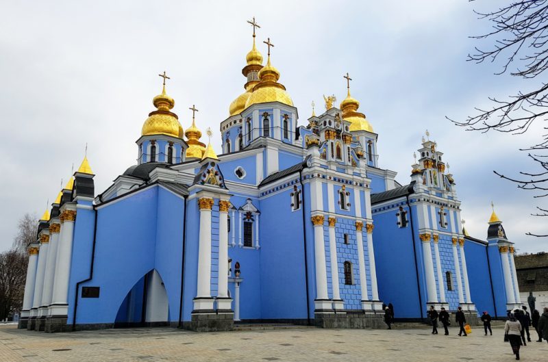 The stunningly beautiful St Michael's Gold-Domed Cathedral