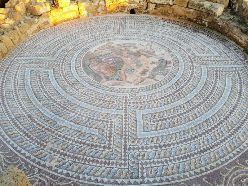 The Theseus and Minotaur mosaic, Tomb of the Kings
