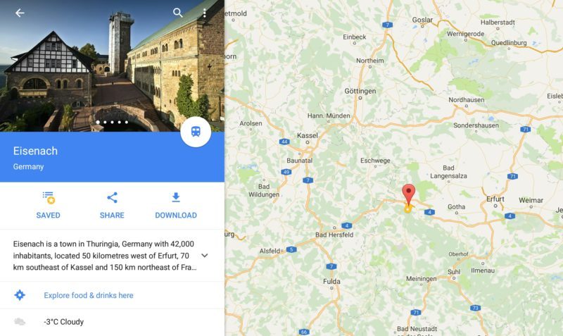 Eisenach Germany Google Map