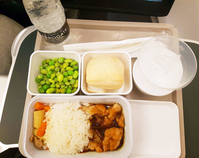 Cathay Pacific Long Haul Flight Meal. What to expect when embarking on a long haul flight