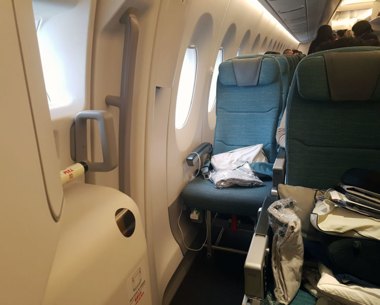 Extra legroom seat, 60K on Cathay Pacific A350 aircraft. What to expect when embarking on a long haul flight
