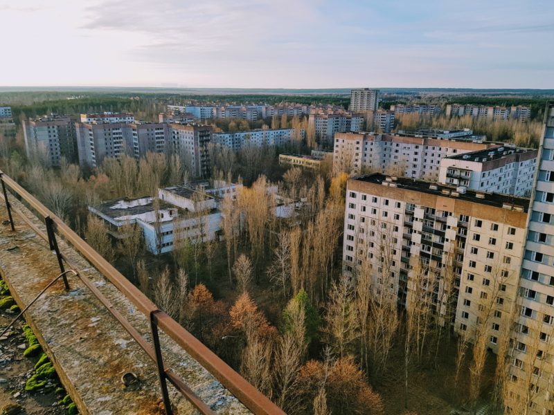 The view of Pripyat from atop the apartment building Pripyat Chernobyl Photos www.roamingrequired.com