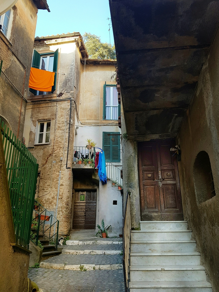 The streetscape of Palestrina