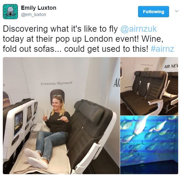 @em_luxton experience @AirNZuk Sky Couch
