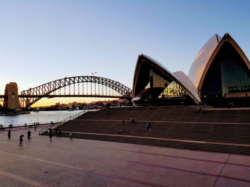 Sydney Harbour Bridge and Sydney Opera House in one photo