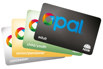 The different types of Opal Cards