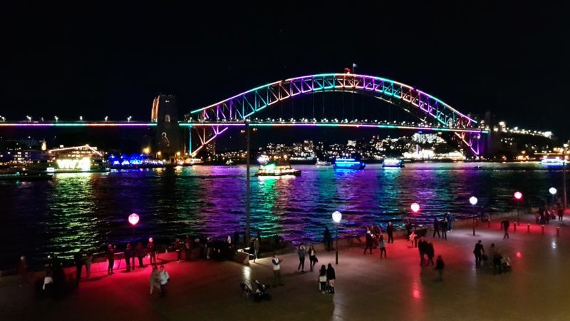 Vivid Festival Sydney Harbour Bridge
