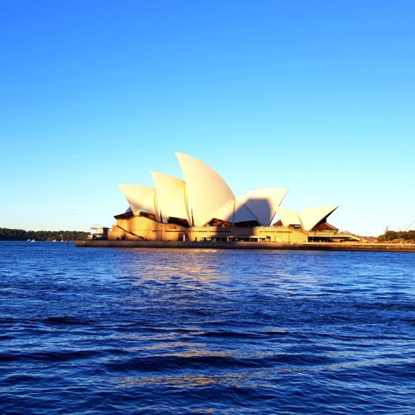 The Sydney Opera House in Sydney Harbour
