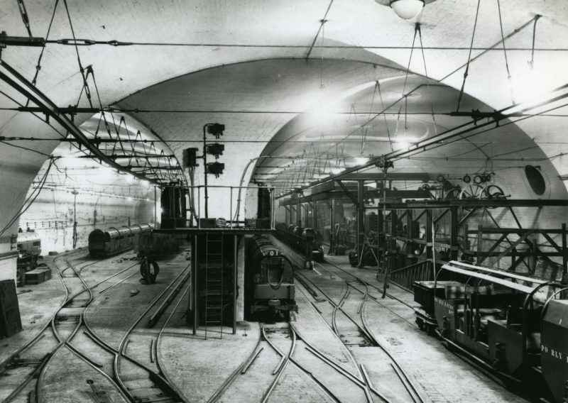 Original subterranean tunnels for Mail Rail