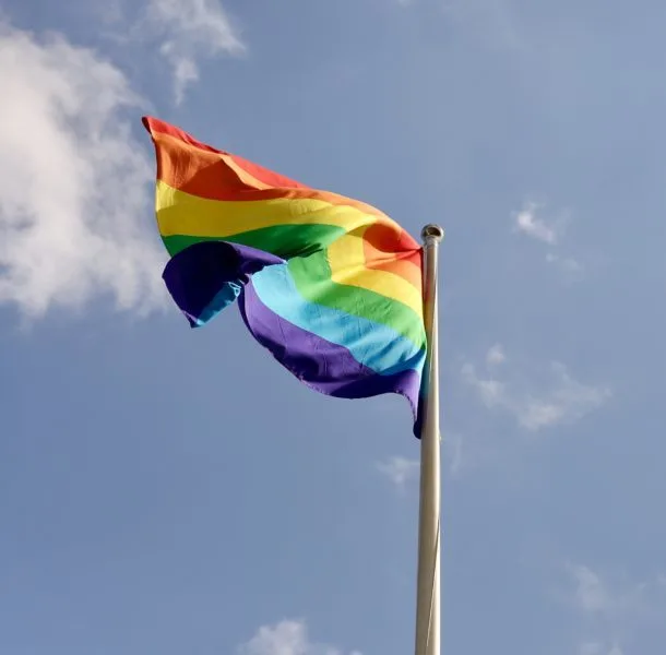 Rainbow flag in London