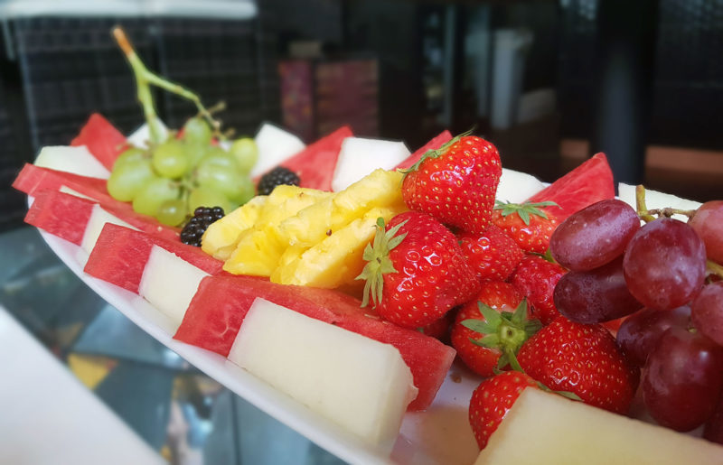 Fruit platter at Karma Sanctum Soho 