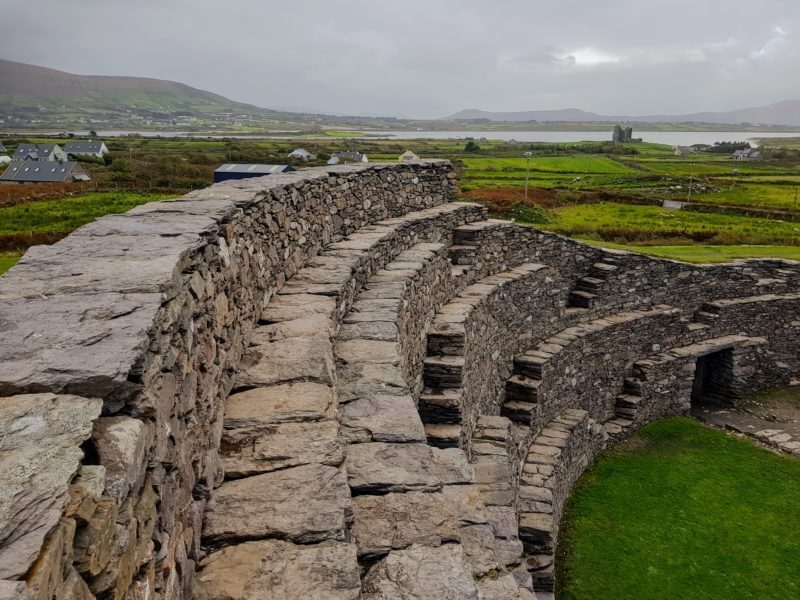 Cahergall Stone Fort downward facing view