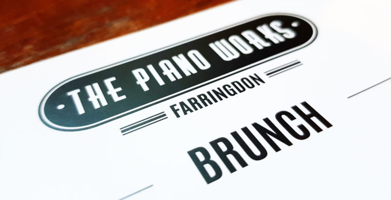 Piano Works Farringdon Brunch to the Beat Menu