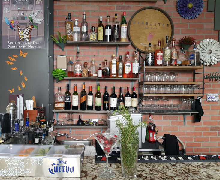 The bar at The Greenhouse Bistro & Market, Homosassa